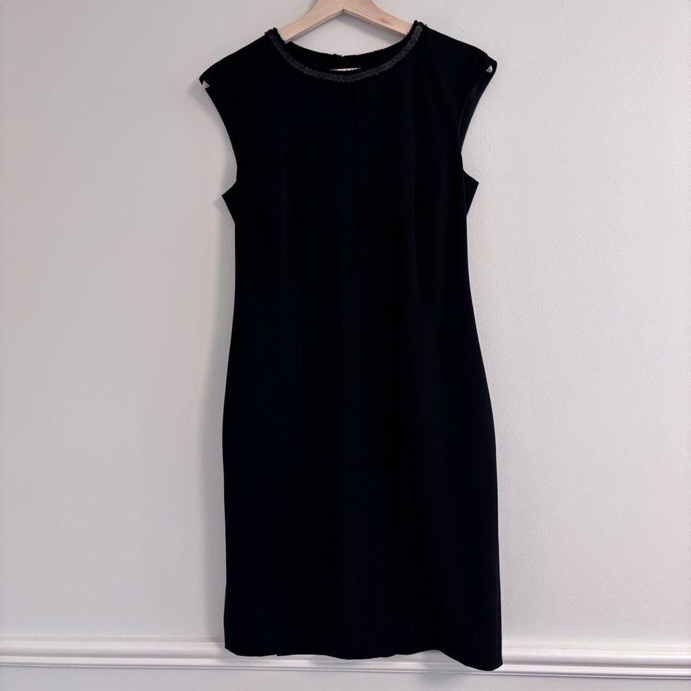 Piazza Sempione Black Sheath Mini Dress